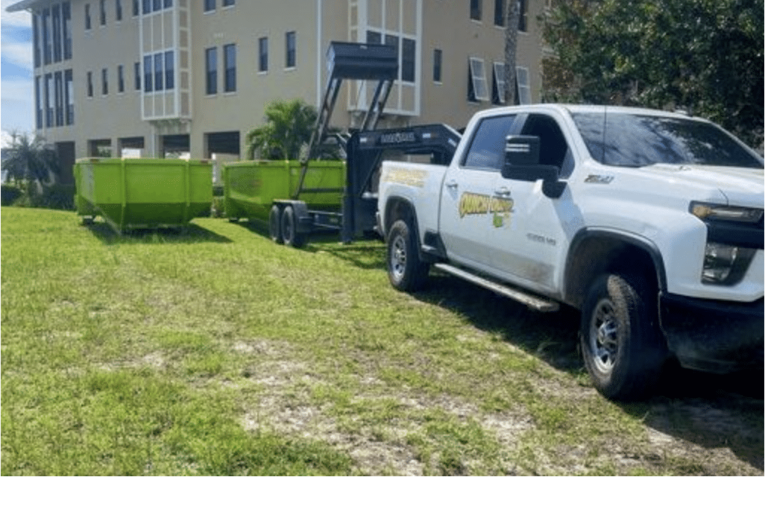the right dumpster size being delivered in Punta Gorda Florida